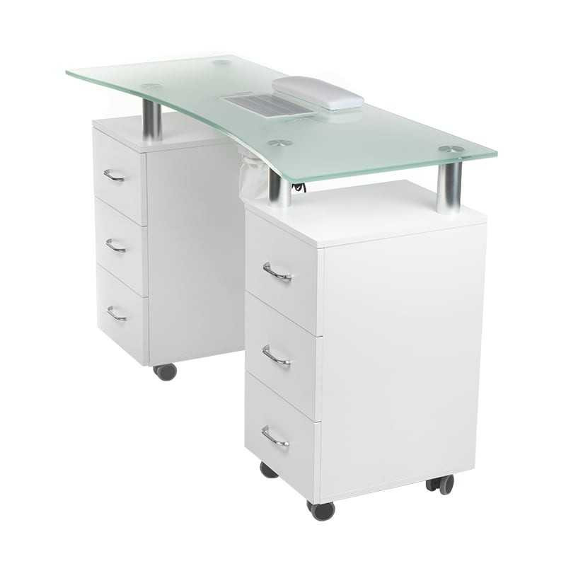 Stolik Do Manicure + Pochłaniacz Bd-3425-1+p Biały